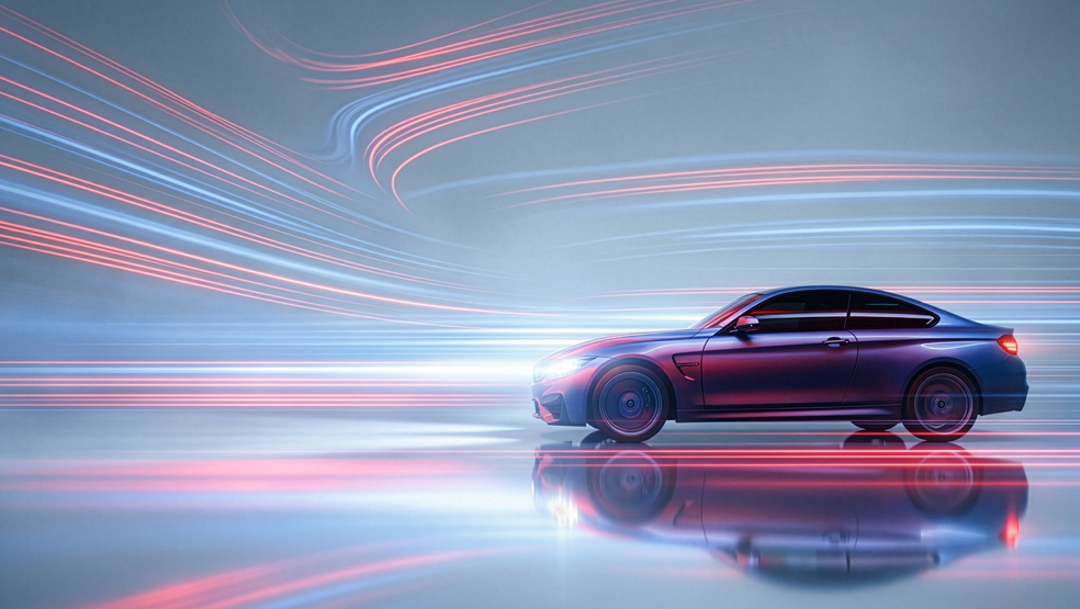 Abstract image of a car